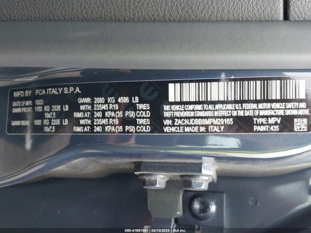 ZACNJDBB8MPM29165 Jeep Renegade Latitude 4x4