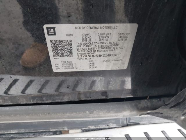 1GYKNDRS4KZ149526 Cadillac XT5 LUXURY