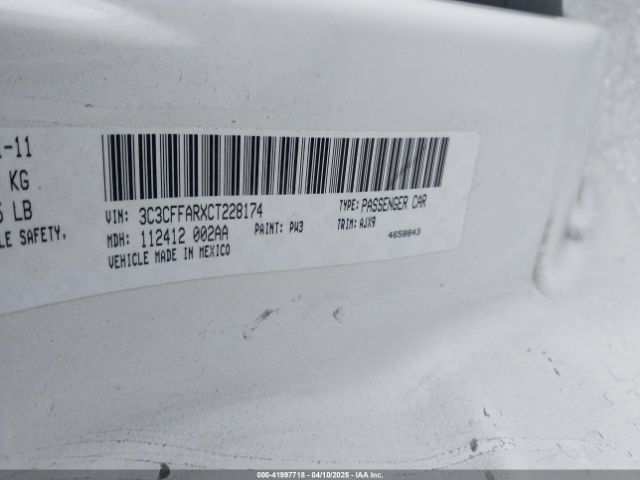 2012 FIAT 500 3C3CFFARXCT228174 Photo 8