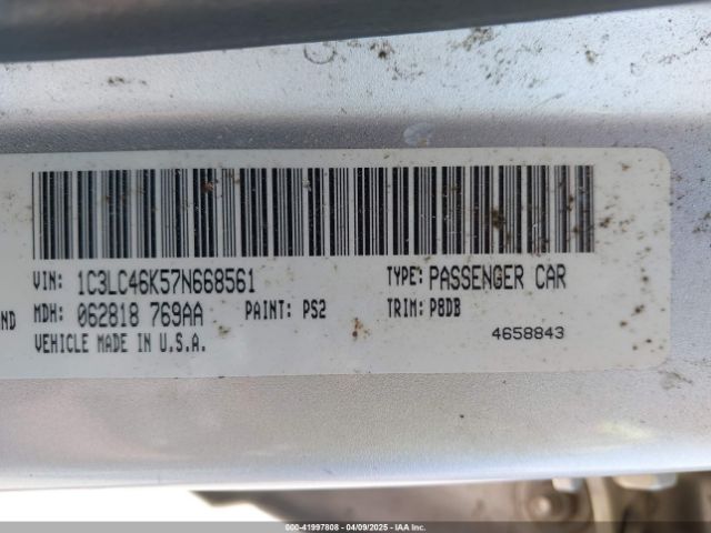 2007 CHRYSLER SEBRING 1C3LC46K57N668561 Photo 8
