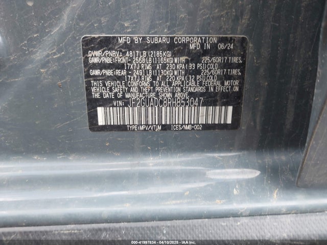 JF2GUADC8RH853047 Subaru Crosstrek Premium