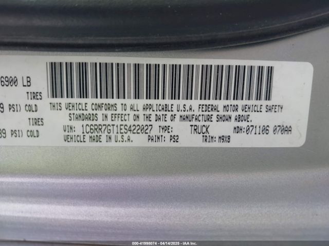 1C6RR7GT1ES422027 RAM 1500 Big Horn