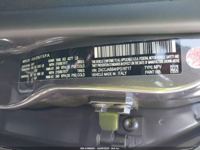 ZACCJABB4HPG18717 Jeep Renegade Latitude Fwd