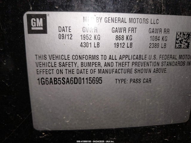 2013 CADILLAC ATS 1G6AB5SA6D0115695 Photo 8