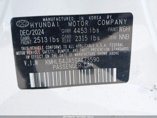 KMHL64JA5SA473590 Hyundai SONATA SEL