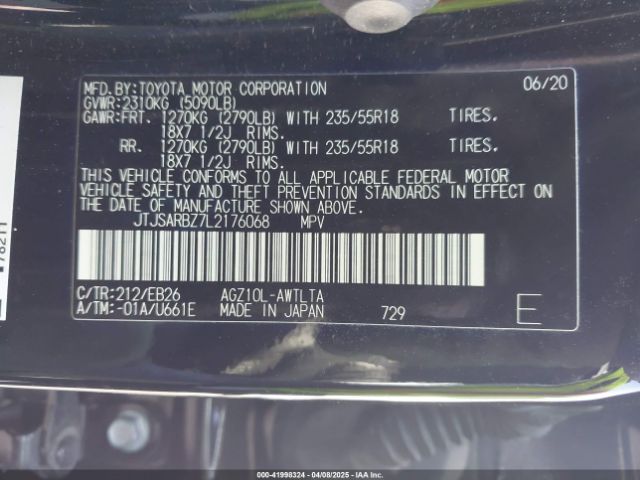 JTJSARBZ7L2176068 Lexus Nx 300 F Sport