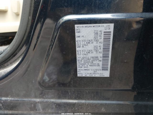 5N1DL0MM6HC517010 Infiniti QX60