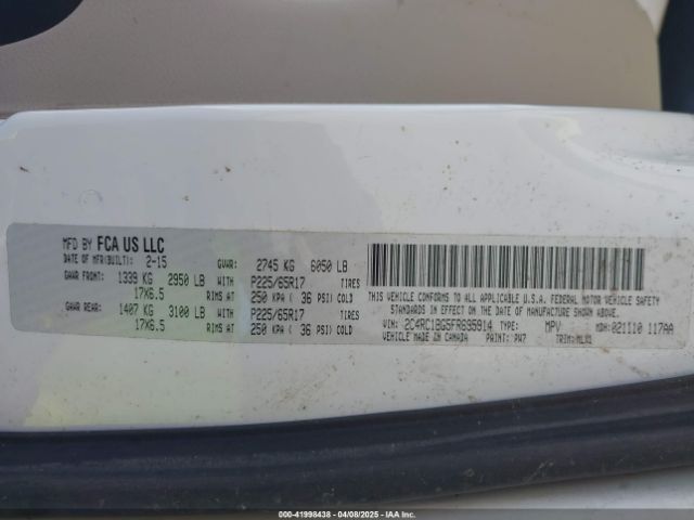 2C4RC1BG5FR695914 Chrysler Town & Country Touring
