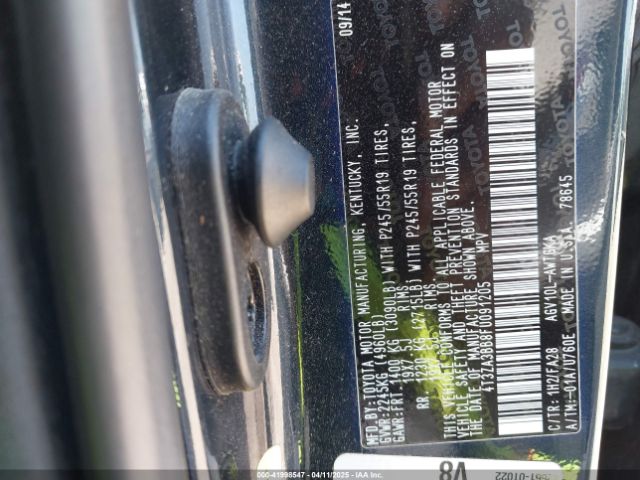 4T3ZA3BB8FU091205 Toyota VENZA LE