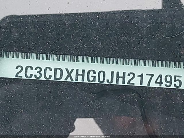 2C3CDXHG0JH217495 Dodge Charger Sxt Plus Rwd