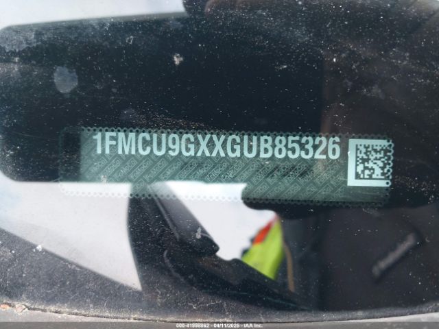 1FMCU9GXXGUB85326 Ford ESCAPE SE