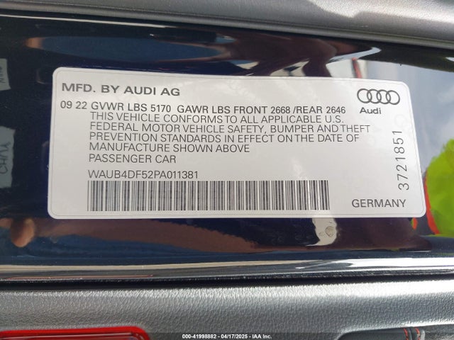 Audi S5 2023 WAUB4DF52PA011381 Image 9