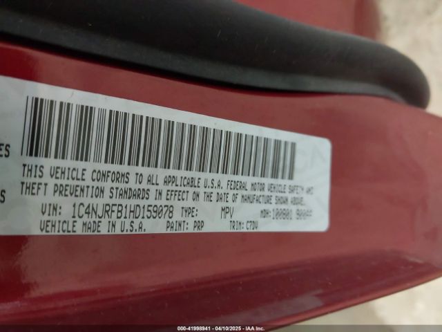1C4NJRFB1HD159078 Jeep Patriot Latitude 4x4