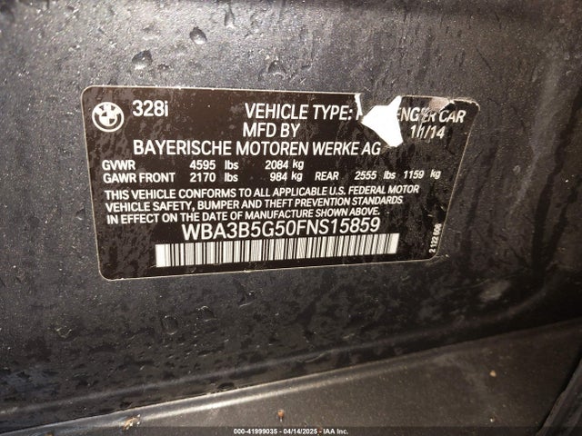 WBA3B5G50FNS15859 BMW 328i Xdrive