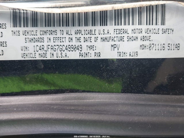 1C4RJFAG7GC499049 Jeep Grand Cherokee 75th Anniversary