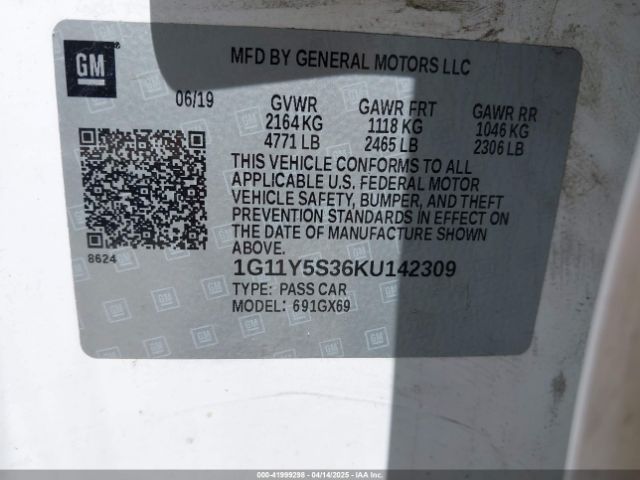 1G11Y5S36KU142309 Chevrolet IMPALA LS