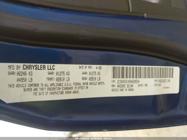 2009 CHRYSLER 300 2C3KA53V49H628554 Photo 8