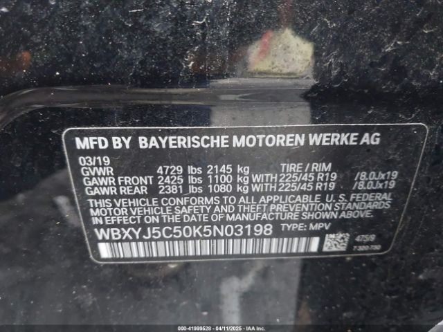 WBXYJ5C50K5N03198 BMW X2 Xdrive28i