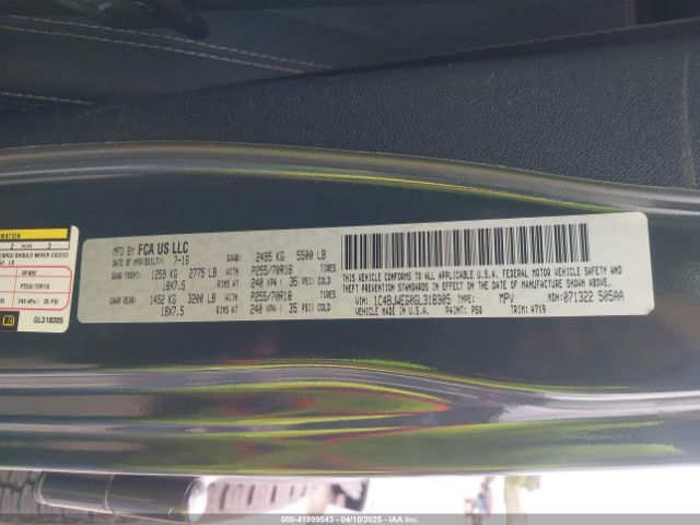1C4BJWEG0GL318305 Jeep Wrangler Unlimited Sahara
