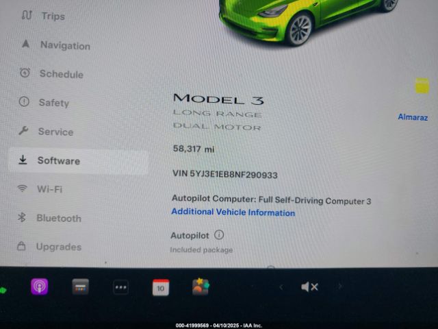 2022 TESLA MODEL 3 5YJ3E1EB8NF290933 Photo 6