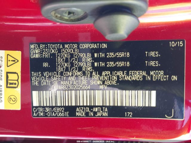 JTJYARBZ3G2025664 Lexus Nx 200t F Sport
