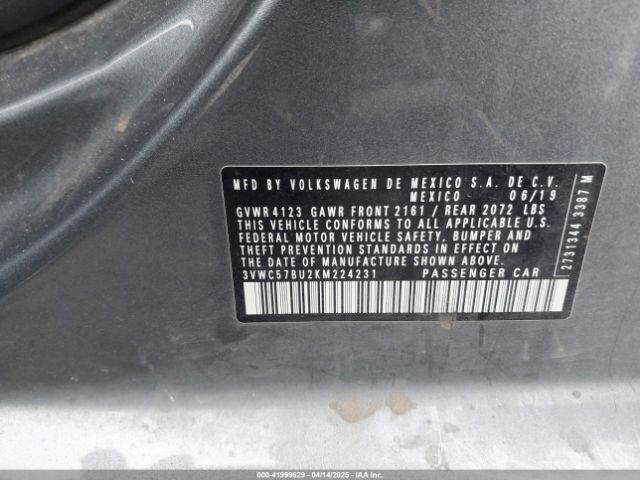 3VWC57BU2KM224231 Volkswagen 1.4 tsi