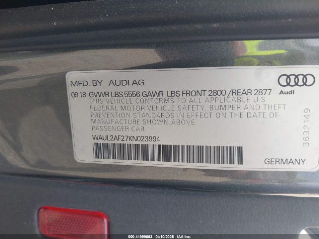 WAUL2AF27KN023994 Audi A6 55 Premium