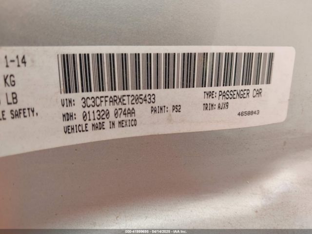 3C3CFFARXET205433 Fiat 500 POP