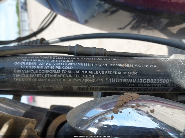 1HD1BWV13GB023580 Harley-Davidson 2016