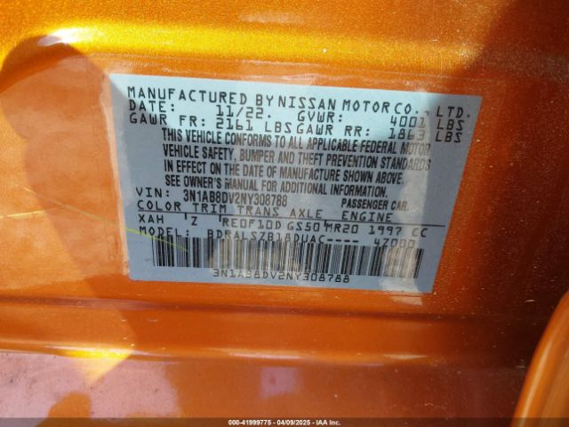 3N1AB8DV2NY308788 Nissan Sentra Sr Xtronic Cvt