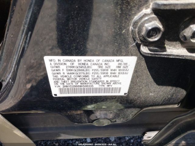 2009 ACURA MDX 2HNYD28689H506335 Photo 8