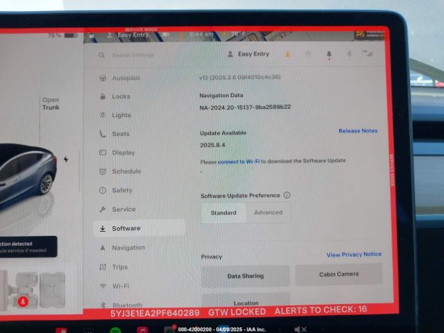 5YJ3E1EA2PF640289 Tesla MODEL 3