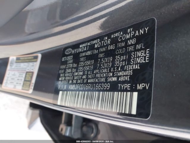 KM8JFCD16RU166399 Hyundai Tucson Hybrid N Line