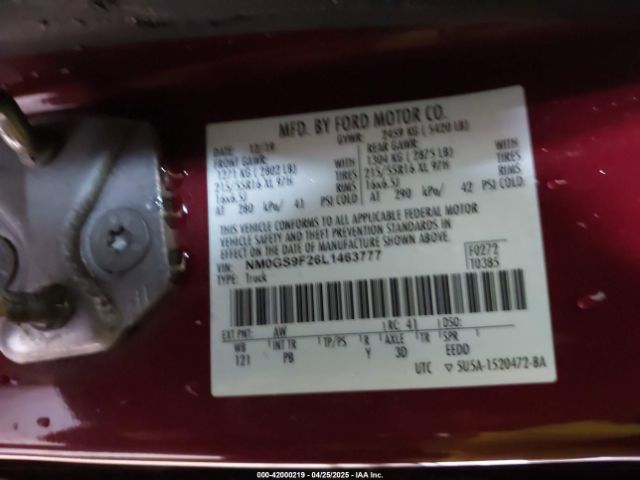 NM0GS9F26L1463777 Ford Transit Connect Xlt Passenger Wagon