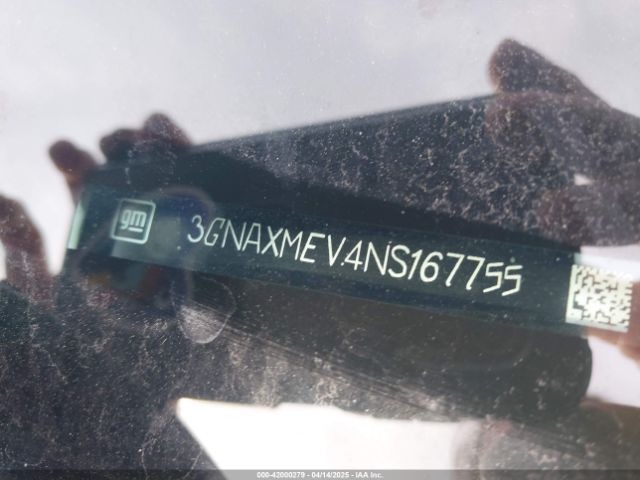 3GNAXMEV4NS167755 Chevrolet Equinox Fwd Rs