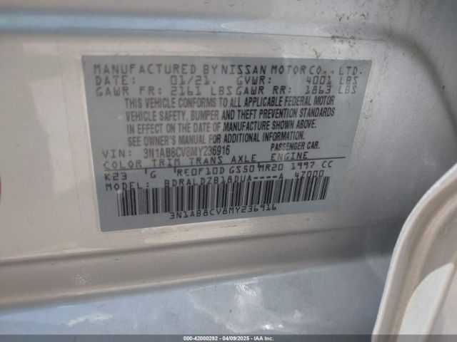 2021 NISSAN SENTRA 3N1AB8CV8MY236916 Photo 8