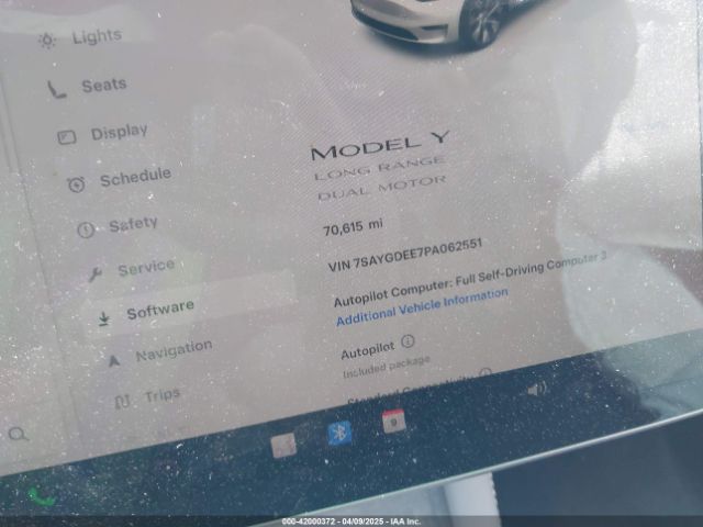 7SAYGDEE7PA062551 Tesla Model Y
