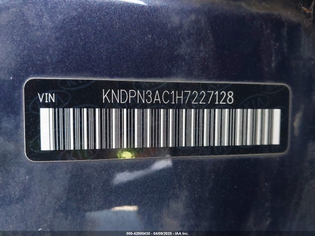 KNDPN3AC1H7227128 KIA Sportage Ex
