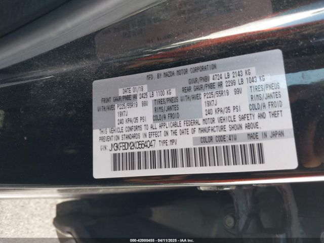 JM3KFBDM2K0564047 Mazda Cx-5 Grand Touring