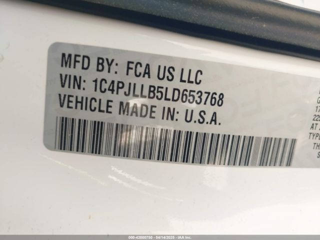1C4PJLLB5LD653768 Jeep Cherokee Latitude Plus Fwd