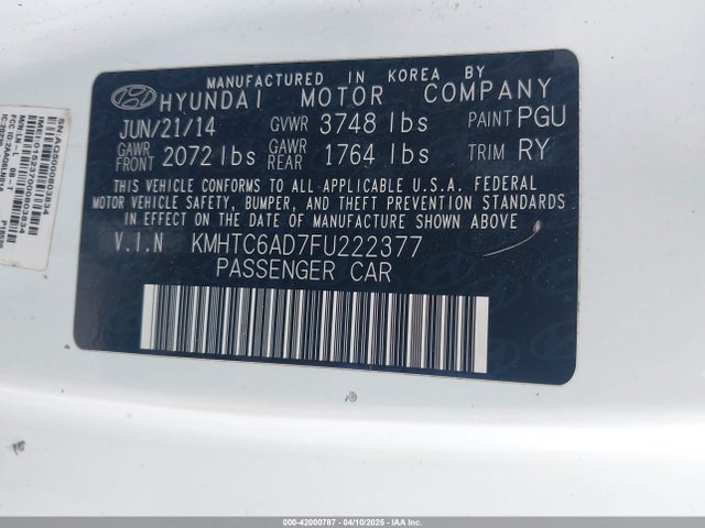 KMHTC6AD7FU222377 Hyundai Veloster Flex