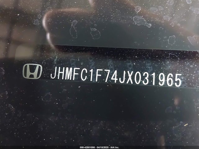 JHMFC1F74JX031965 Honda Civic Ex-l