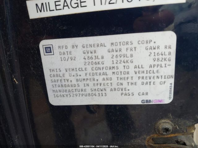 1993 CADILLAC SEVILLE 1G6KY5297PU804313 Photo 8