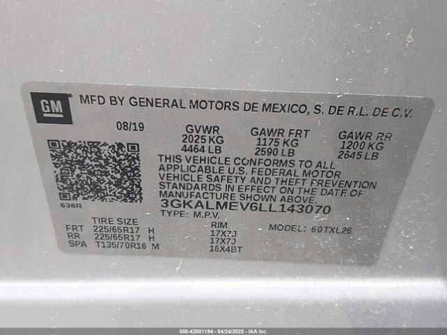 2020 GMC TERRAIN 3GKALMEV6LL143070 Photo 8