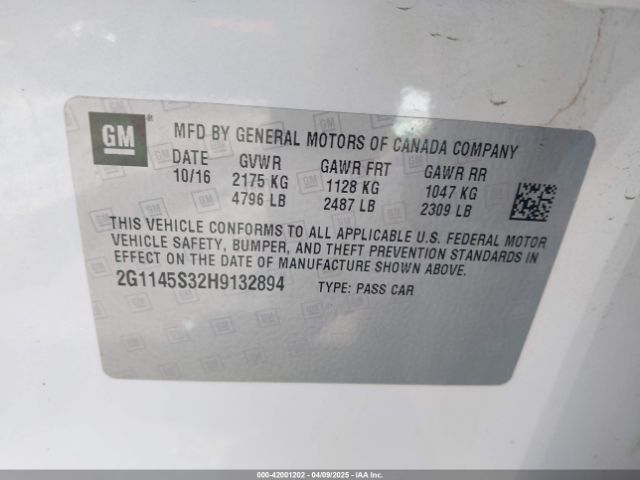 2G1145S32H9132894 Chevrolet IMPALA 2LZ