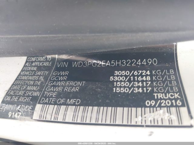 WD3PG2EA5H3224490 Mercedes-Benz Metris