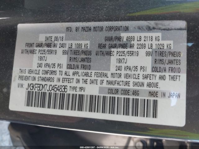 JM3KFBDM7J0454836 Mazda Cx-5 Grand Touring