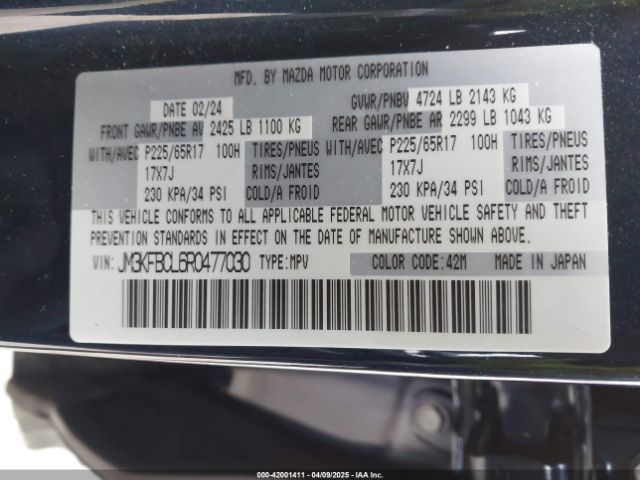 JM3KFBCL6R0477030 Mazda Cx-5 2.5 S Preferred