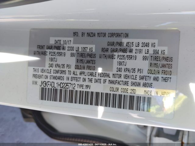 JM3KFADL1H0225712 Mazda Cx-5 Grand Touring