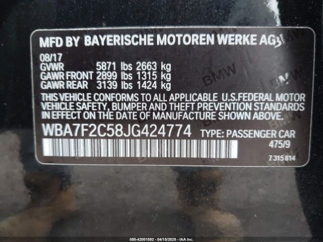 2018 BMW ALPINA B7 WBA7F2C58JG424774 Photo 8